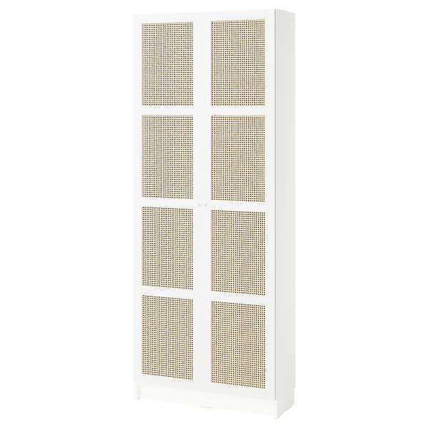 IKEA BILLY / HÖGADAL bookcase with doors, white, 31 1/2x11 3/4x79 1/2 in, Ikea Ireland | 2861XVJEA