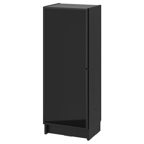 IKEA BILLY / HÖGBO bookcase comb w glass doors, 15 3/4x11 3/4x41 3/4 in Black Oak Effect / Black, Ikea Ireland | 5913WCAYN