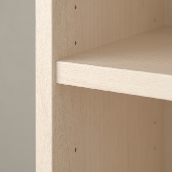 IKEA BILLY / OXBERG bookcase comb w doors, 94 1/2x11 3/4x41 3/4 in Birch Effect, Ikea Ireland | 6380NWAMS