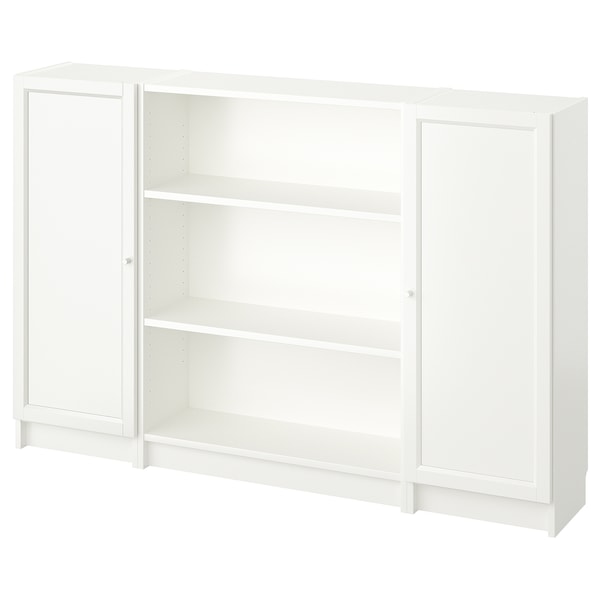 IKEA BILLY / OXBERG bookcase comb w doors, 63x41 3/4 in White, Ikea Ireland | 5047MCTAZ