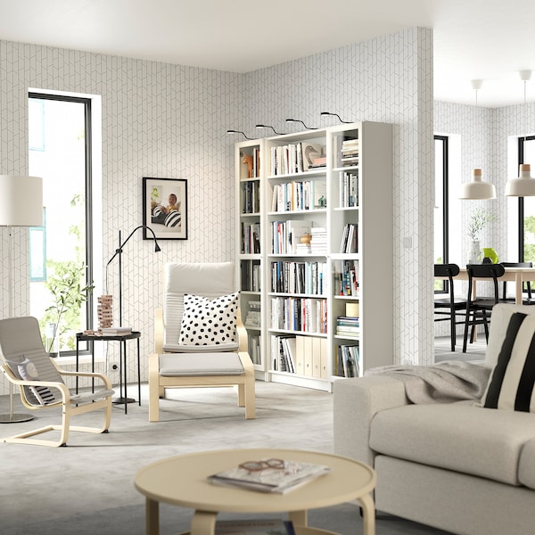 IKEA BILLY / OXBERG bookcase comb w glass doors, 63x79 1/2 in White, Ikea Ireland | 2458DULZE