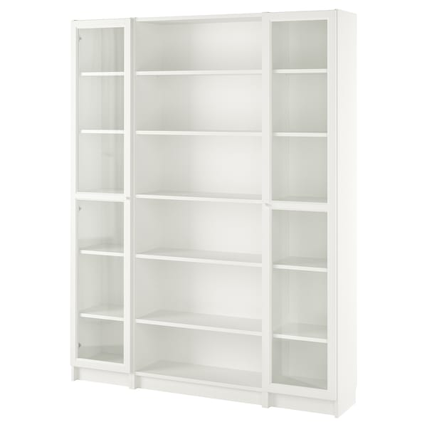 IKEA BILLY / OXBERG bookcase comb w glass doors, 63x79 1/2 in White, Ikea Ireland | 2458DULZE
