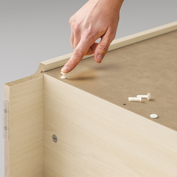IKEA BILLY / OXBERG bookcase w glass doors, 31 1/2x11 3/4x79 1/2 in Birch Effect, Ikea Ireland | 9738GAKYB