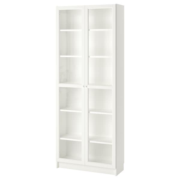 IKEA BILLY / OXBERG bookcase, white, 31 1/2x11 3/4x79 1/2 in, Ikea Ireland | 8715DHUFQ