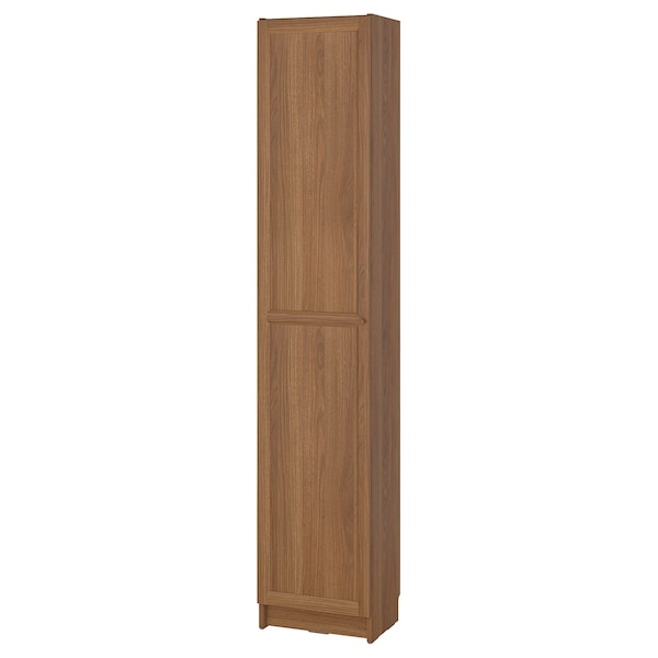 IKEA BILLY / OXBERG bookcase with doors, 15 3/4x11 3/4x79 1/2 in Brown Walnut Effect, Ikea Ireland | 1426UDIYS