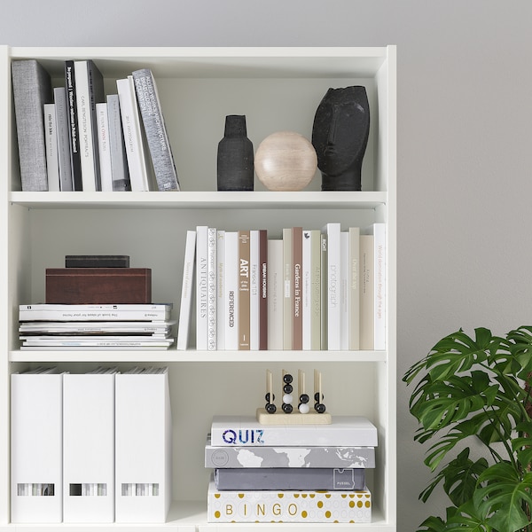 IKEA BILLY / OXBERG bookcase with doors, 31 1/2x11 3/4x79 1/2 in White, Ikea Ireland | 5672XCUYH