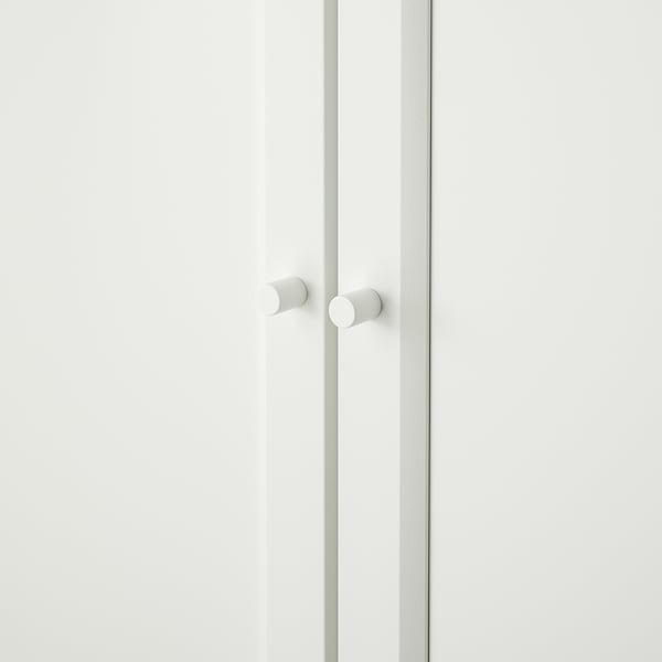 IKEA BILLY / OXBERG bookcase with doors, 31 1/2x11 3/4x79 1/2 in White, Ikea Ireland | 5672XCUYH