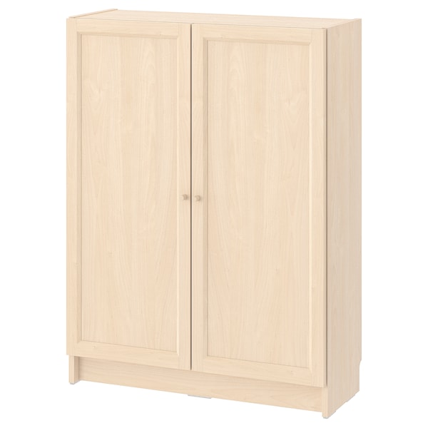 IKEA BILLY / OXBERG bookcase with doors, 31 1/2x11 3/4x41 3/4 in Light, Ikea Ireland | 5438IMKOB