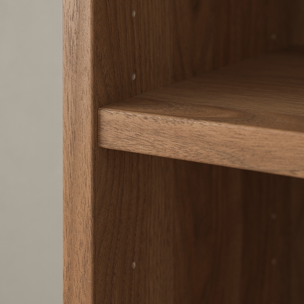 IKEA BILLY / OXBERG bookcase with doors, 31 1/2x11 3/4x79 1/2 in Brown Walnut Effect, Ikea Ireland | 0784AHWGS