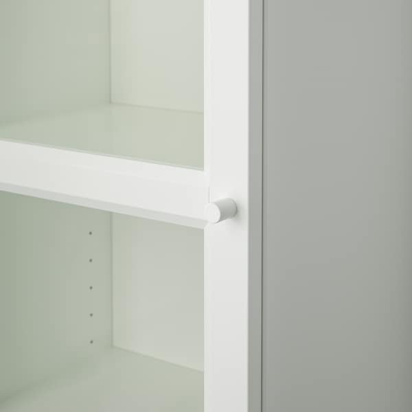 IKEA BILLY / OXBERG bookcase with glass-door, 15 3/4x11 3/4x79 1/2 in White / Glass, Ikea Ireland | 1793XZVFJ