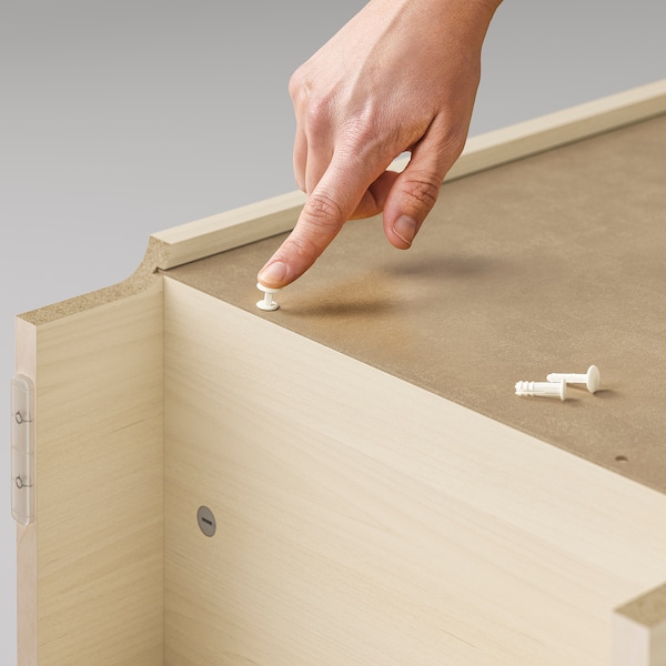 IKEA BILLY / OXBERG bookcase with panel/glass door, 15 3/4x11 3/4x79 1/2 in Birch Effect, Ikea Ireland | 2047JUQIO