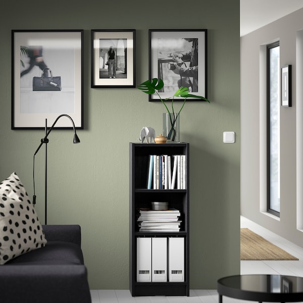 IKEA BILLY bookcase, 15 3/4x11x41 3/4 in Black Oak Effect, Ikea Ireland | 7952SCJIQ