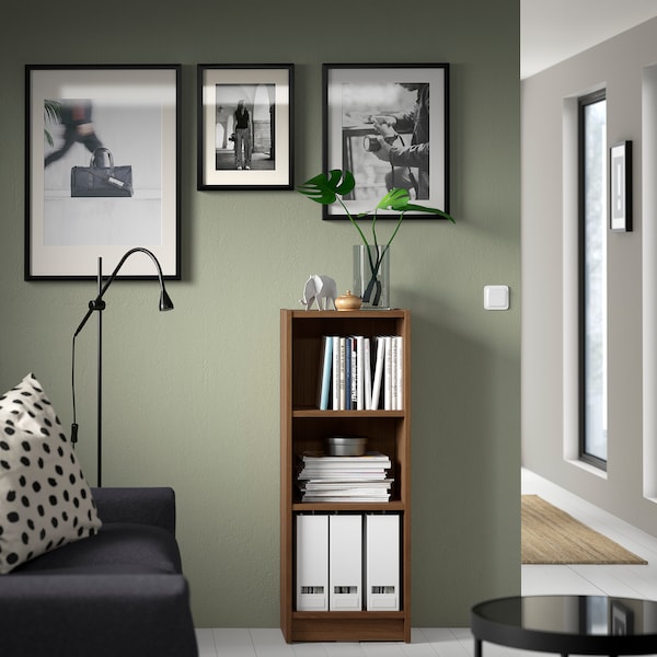 IKEA BILLY bookcase, 15 3/4x11x41 3/4 in Brown Walnut Effect, Ikea Ireland | 4182SMLWX