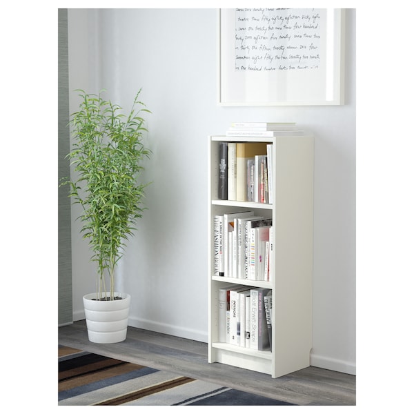 IKEA BILLY bookcase, 15 3/4x11x41 3/4 in White, Ikea Ireland | 8104YXEJO