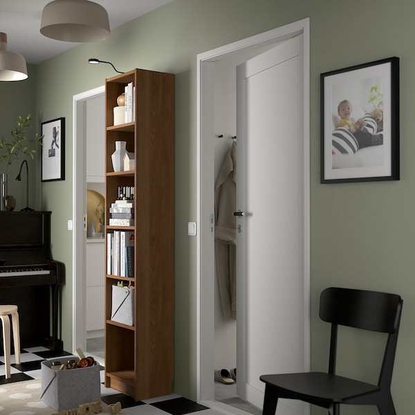 IKEA BILLY bookcase, 15 3/4x11x79 1/2 in Brown Walnut Effect, Ikea Ireland | 9715IRFXD