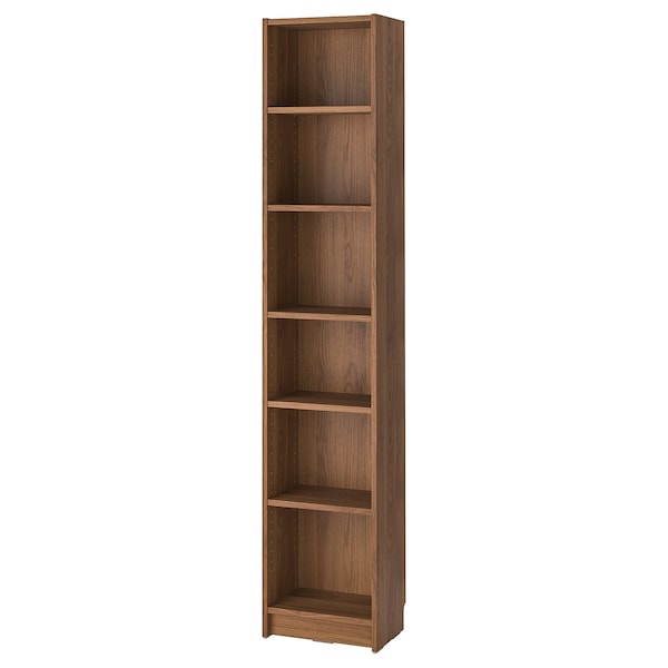 IKEA BILLY bookcase, 15 3/4x11x79 1/2 in Brown Walnut Effect, Ikea Ireland | 9715IRFXD