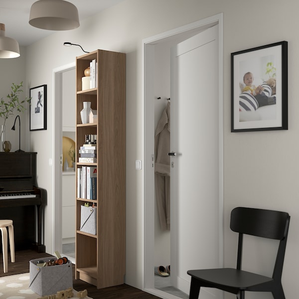 IKEA BILLY bookcase, 15 3/4x11x79 1/2 in Oak Effect, Ikea Ireland | 4689MIYZN