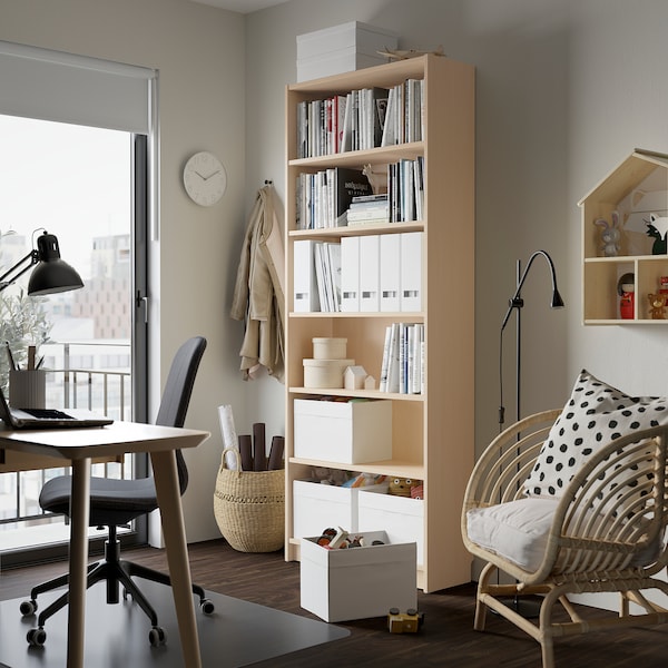 IKEA BILLY bookcase, 31 1/2x11x79 1/2 in Birch Effect, Ikea Ireland | 9043EOCFZ