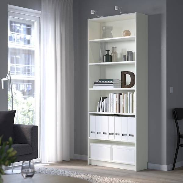 IKEA BILLY bookcase, 31 1/2x11x79 1/2 in White, Ikea Ireland | 9432FJOVA