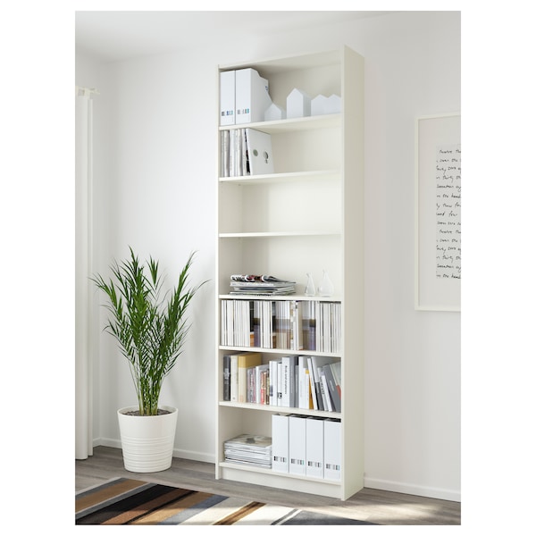 IKEA BILLY bookcase, white, 31 1/2x11x93 1/4 in, Ikea Ireland | 9812YVCWN