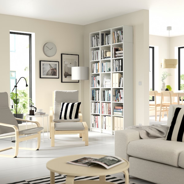 IKEA BILLY bookcase, white, 47 1/4x11x93 1/4 in, Ikea Ireland | 9427XSWTU