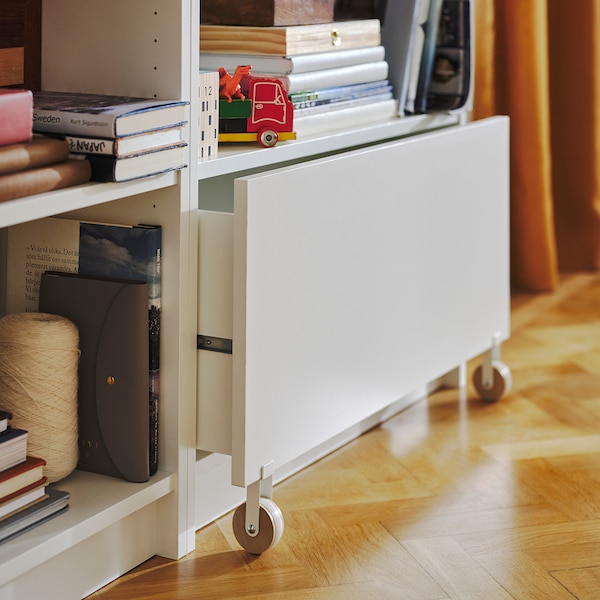 IKEA BILLY bookcase with drawer, white, 31 1/2x11 3/4x79 1/2 in, Ikea Ireland | 2306CLZET