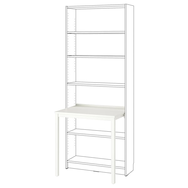 IKEA BILLY desk, white, 29 7/8x23 5/8 in, Ikea Ireland | 5024YDITX