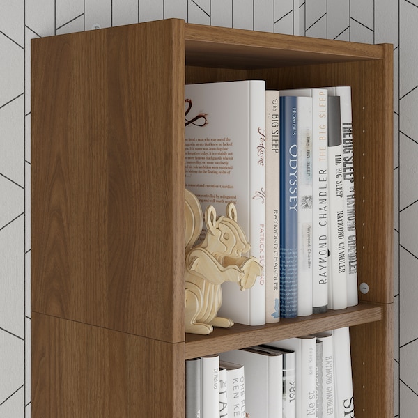 IKEA BILLY height extension unit, 16x11x14 in Brown Walnut Effect, Ikea Ireland | 8291KQDPL