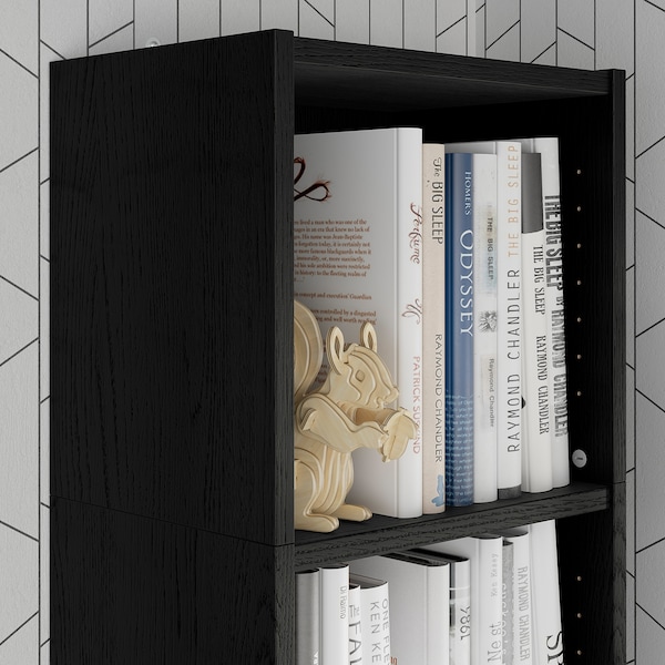 IKEA BILLY height extension unit, 16x11x14 in Black Oak Effect, Ikea Ireland | 0824IHPWM