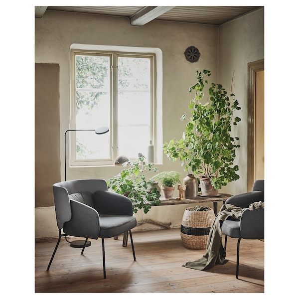 IKEA BINGSTA Armchair, Vissle dark gray/Kabusa dark gray, Width: 27 1/2 in Height: 29 7/8 in. Order today!, Ikea Ireland | 3867IUDMO