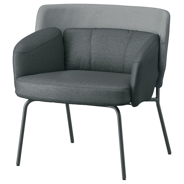 IKEA BINGSTA Armchair, Vissle dark gray/Kabusa dark gray, Width: 27 1/2 in Height: 29 7/8 in. Order today!, Ikea Ireland | 3867IUDMO