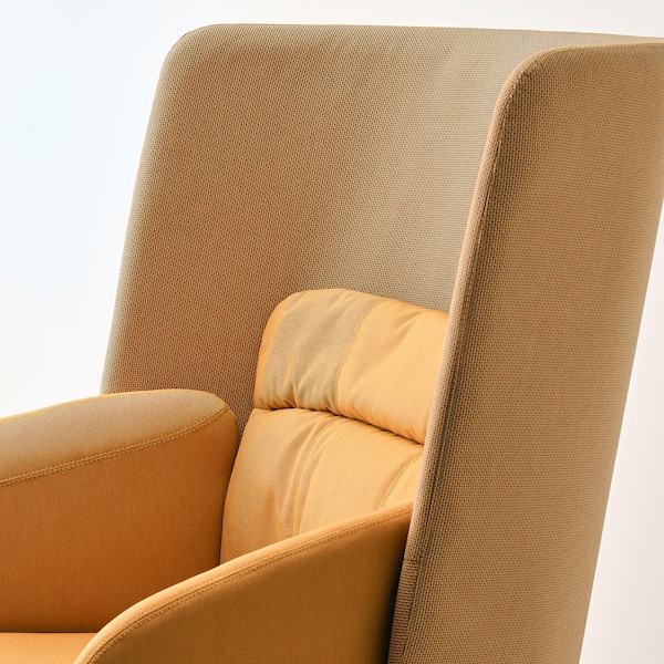 IKEA BINGSTA Armchair, Vissle dark yellow/Kabusa dark yellow, Width: 27 1/2 in Height: 39 3/4 in. Order here!, Ikea Ireland | 0528VJTIE