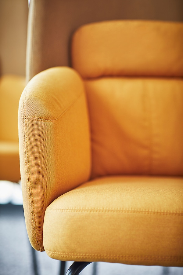 IKEA BINGSTA armchair, Vissle dark yellow/Kabusa dark yellow, Ikea Ireland | 4315WCIQJ