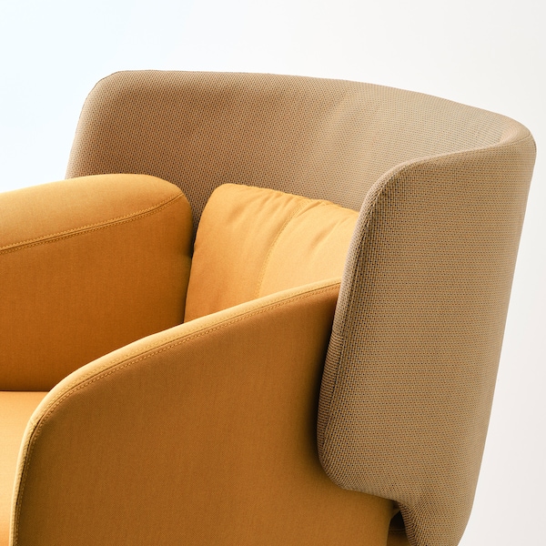 IKEA BINGSTA armchair, Vissle dark yellow/Kabusa dark yellow, Ikea Ireland | 4315WCIQJ