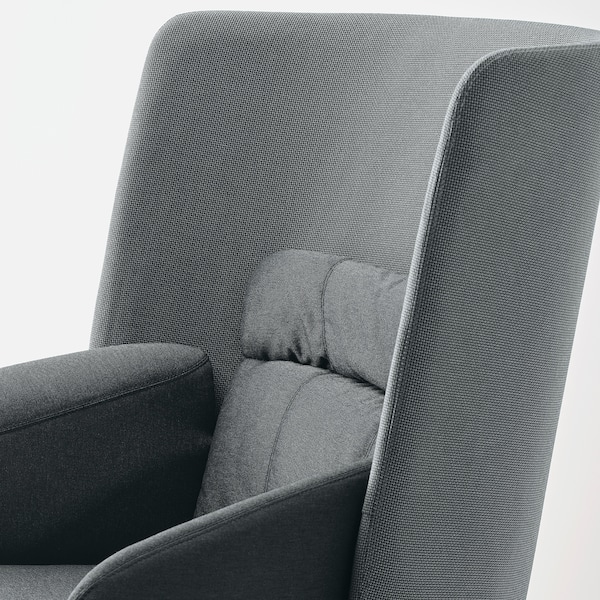 IKEA BINGSTA high back armchair, Vissle dark gray/Kabusa dark gray, Ikea Ireland | 7316EWHPS