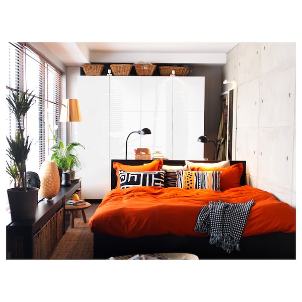IKEA BÖJA table lamp with LED bulb, bamboo/handmade, Ikea Ireland | 0415KCGOX