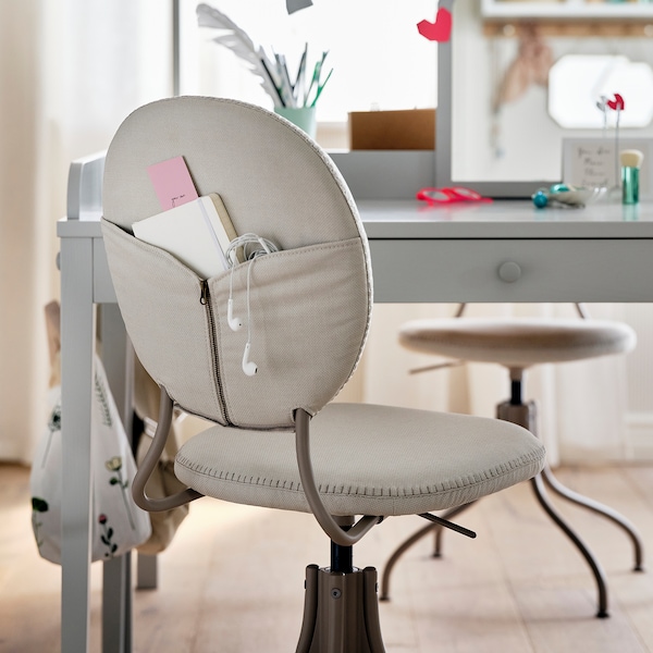 IKEA BJÖRKBERGET swivel chair Idekulla Beige, Ikea Ireland | 9076XTKDY