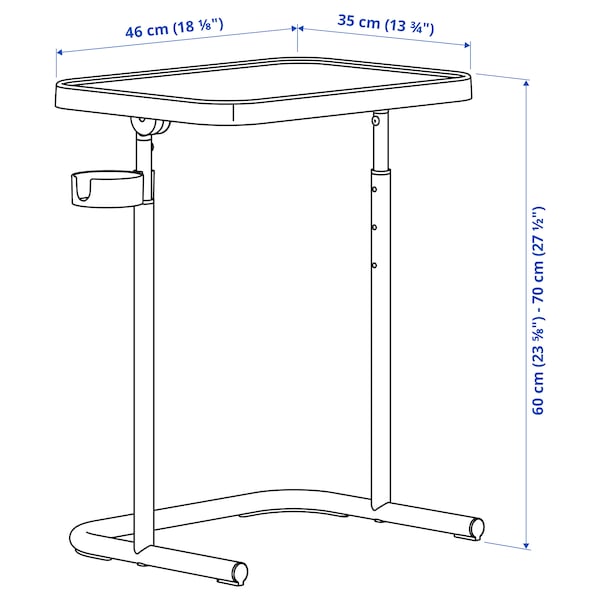 IKEA BJÖRKÅSEN laptop stand Anthracite, Ikea Ireland | 2916HYQLS