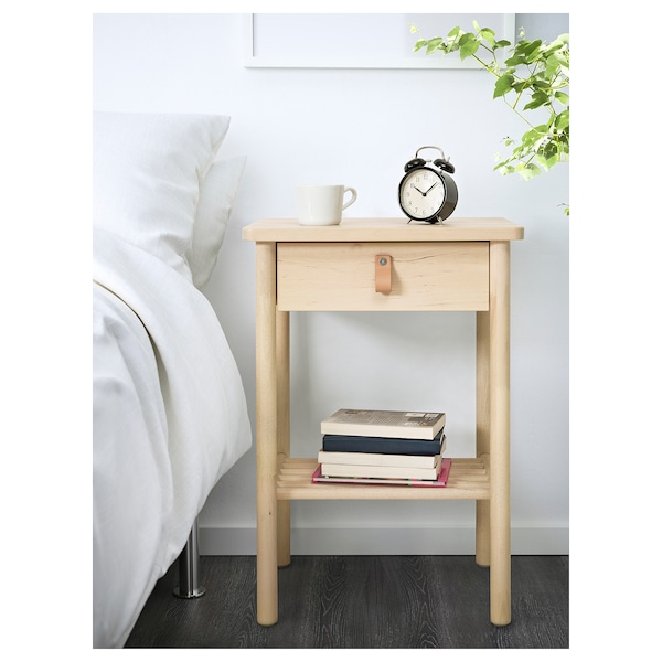 IKEA BJÖRKSNÄS nightstand, 18 7/8x15 in Birch, Ikea Ireland | 8136NAGML