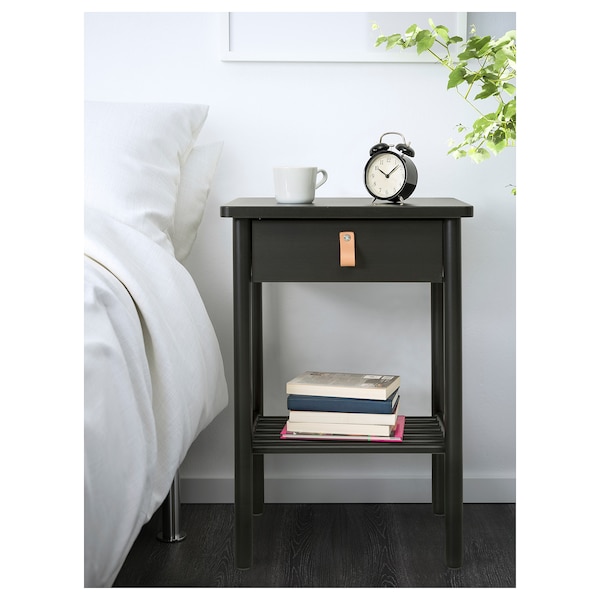 IKEA BJÖRKSNÄS nightstand, 18 7/8x15 in Black, Ikea Ireland | 4125EWJNI