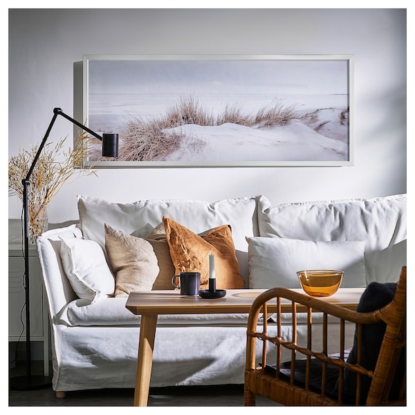 IKEA BJÖRKSTA picture and frame, 55x22 in Sand Dunes / Aluminum Color, Ikea Ireland | 9410DBQSO