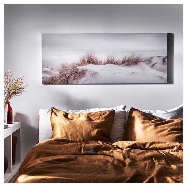 IKEA BJÖRKSTA picture and frame, 55x22 in Sand Dunes / Aluminum Color, Ikea Ireland | 9410DBQSO