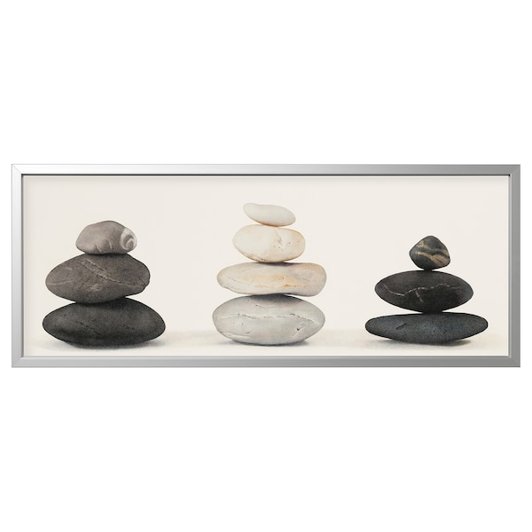 IKEA BJÖRKSTA picture and frame, 55x22 in Stones / Aluminum Color, Ikea Ireland | 9371TGHKE