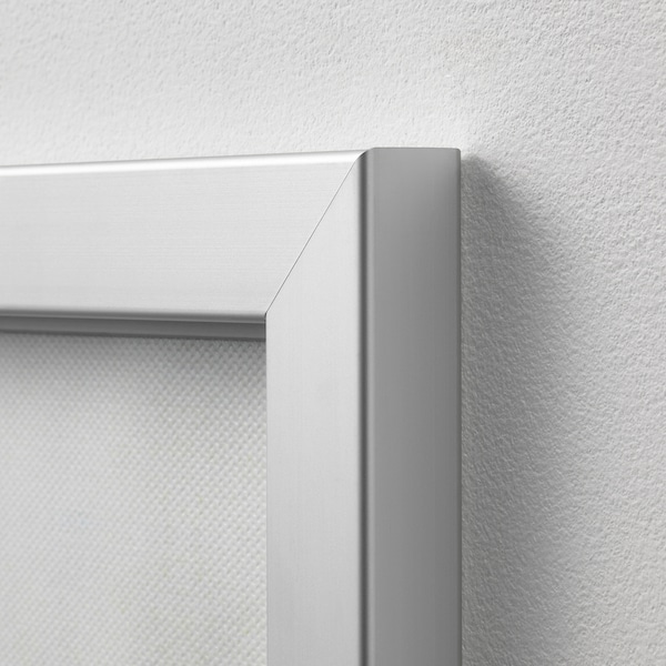 IKEA BJÖRKSTA picture and frame, 78 ¾x55 in The World / Aluminum Color, Ikea Ireland | 9237TSABP