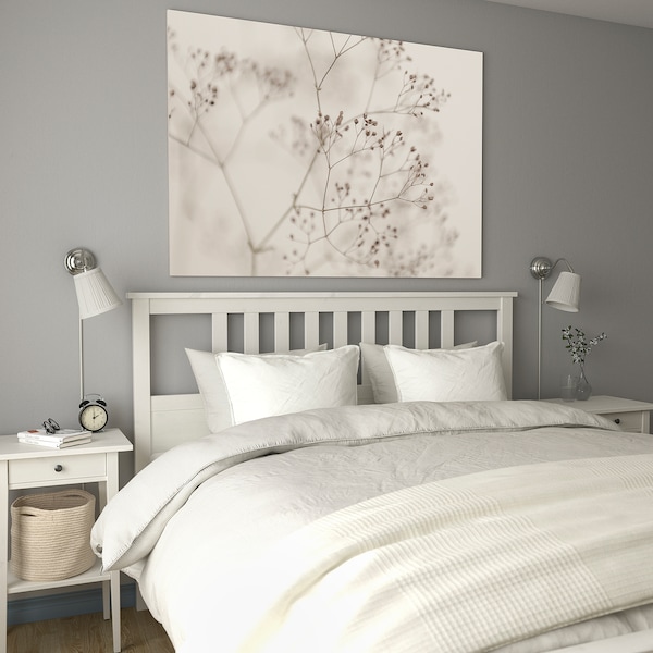 IKEA BJÖRKSTA picture and frame, flowers-close up, 55x39 ¼ in Black, Ikea Ireland | 5614AOIXT