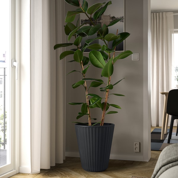 IKEA BJÖRNBAMBU plant pot, indoor/outdoor dark gray, 16 ¼ in, Ikea Ireland | 1479RKOVZ