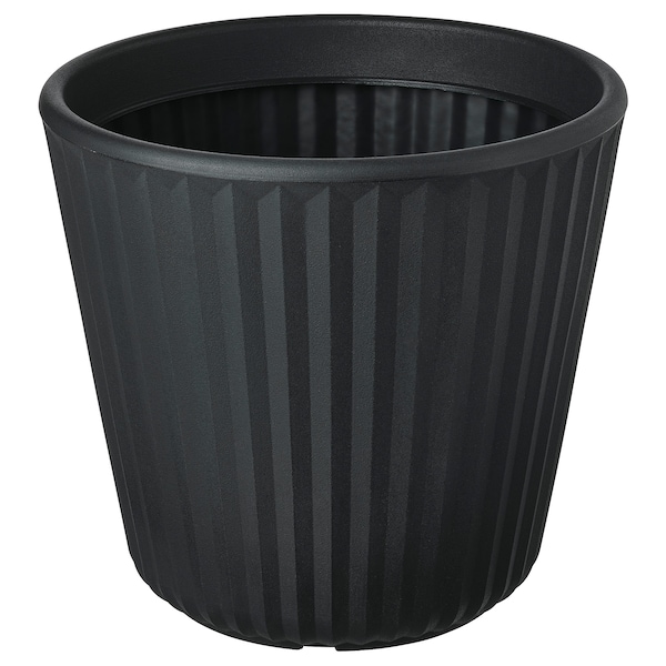 IKEA BJÖRNBAMBU plant pot, indoor/outdoor dark gray, 12 ½ in, Ikea Ireland | 0593QRKMI