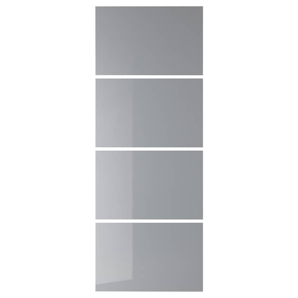 IKEA BJÖRNÖYA 4 panels for sliding door frame, gray tinted effect, 29 1/2x79 1/8 in, Ikea Ireland | 9612IAVSK