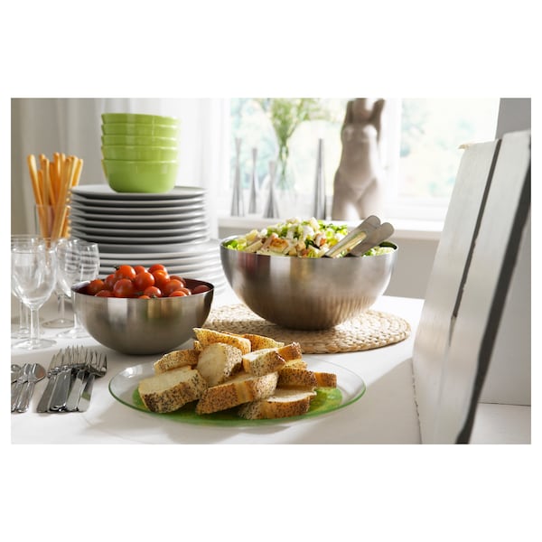 IKEA BLANDA BLANK serving bowl, stainless steel, 14 in, Ikea Ireland | 0389QPOTE