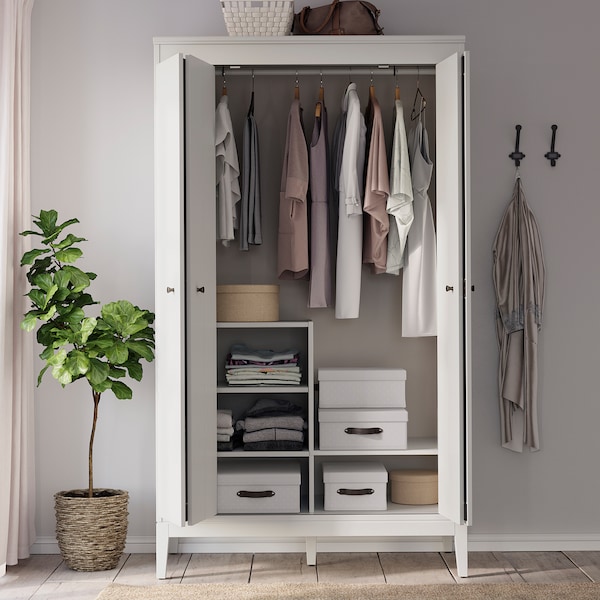 IKEA BLÄDDRARE box with lid, gray/patterned, 13 ¾x19 ¾x6 in, Ikea Ireland | 0179BUXRS